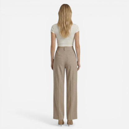 Pantalons Évasés Élégants pour Femmes - Taille Haute Chic Casual