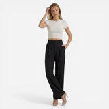 Pantalons Évasés Élégants pour Femmes - Taille Haute Chic Casual