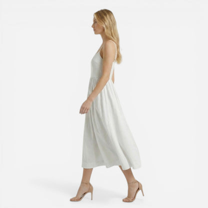 Robe midi A-line style Ascot pour invitée de mariage élégante
