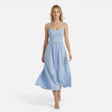 Robe midi A-line style Ascot pour invitée de mariage élégante
