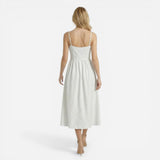 Robe midi A-line style Ascot pour invitée de mariage élégante