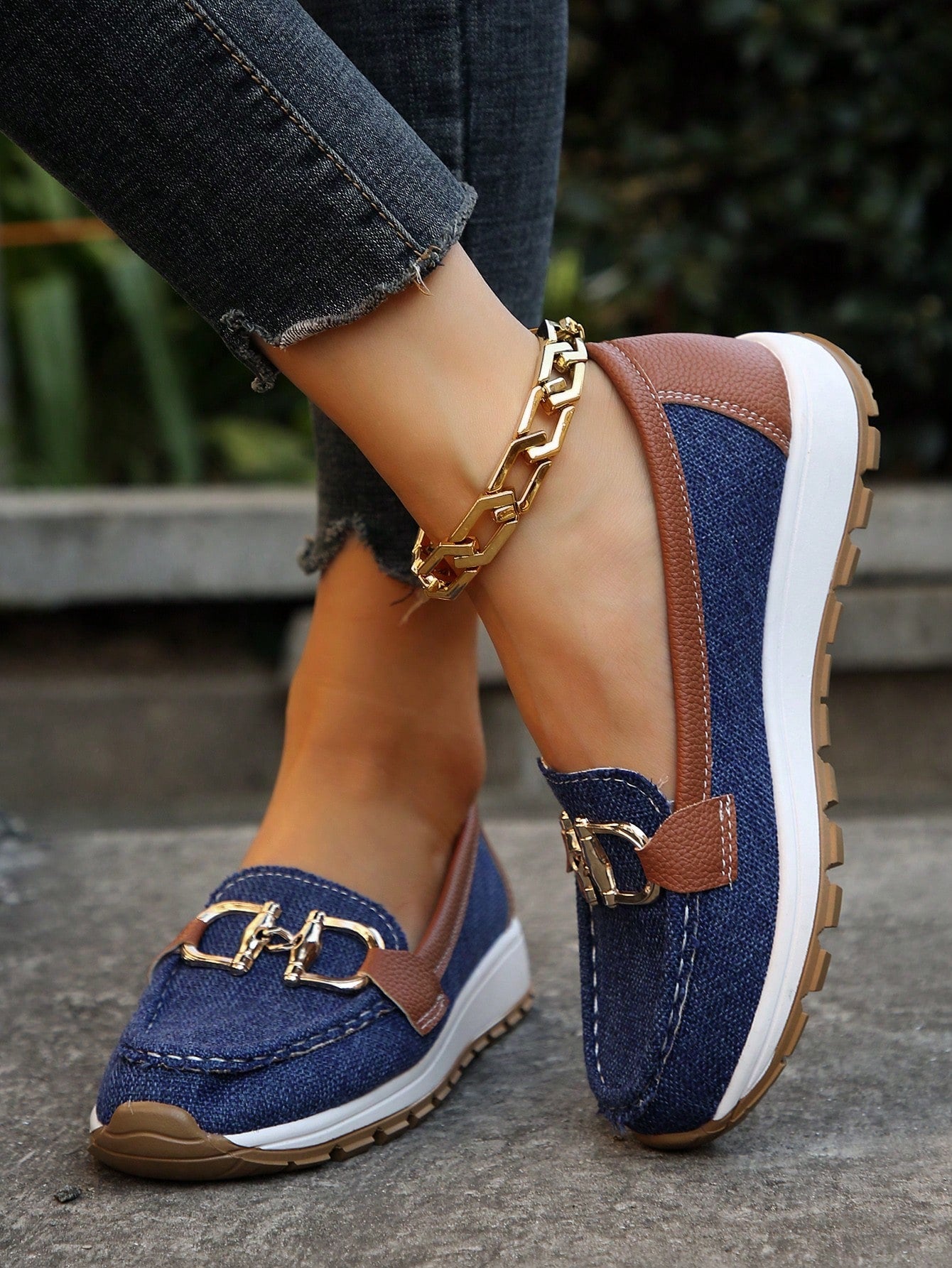 Ellie - Mocassins à Boucle Plate Élégants et Confortables
