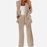 Blazer et Pantalon Élégants pour Femme - Bureau et Événements