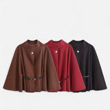 Tania - Élégant Cape en Laine pour Femmes, Chic et Confortable