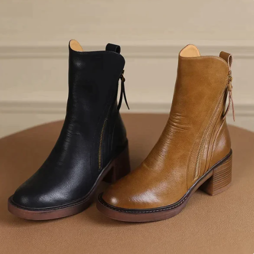 GRAZIA™ | Bottes en cuir à la cheville