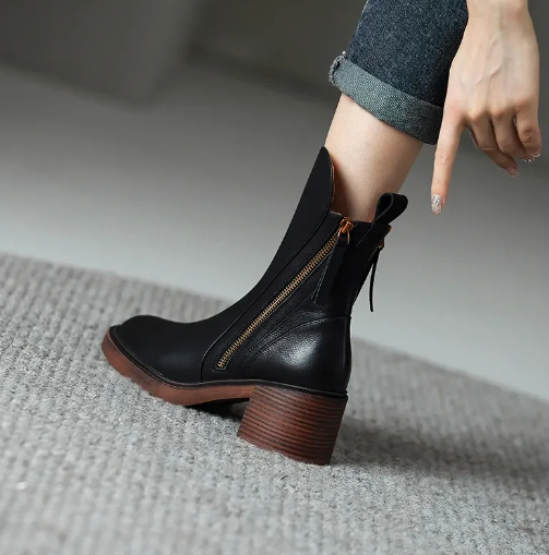 GRAZIA™ | Bottes en cuir à la cheville