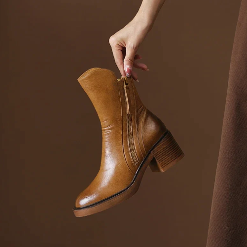 GRAZIA™ | Bottes en cuir à la cheville