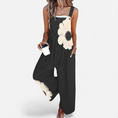Indira - Combinaison sans manches à imprimé floral chic et léger
