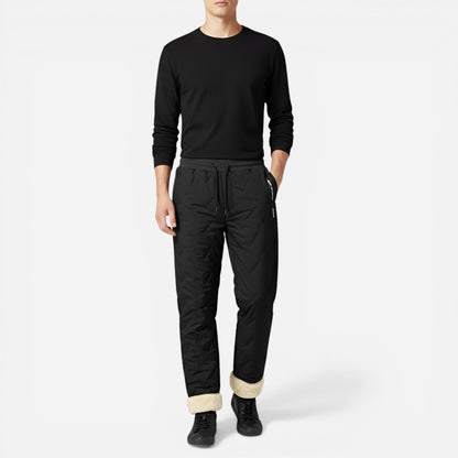 Pantalons de jogging pour hommes, doublure en polaire, taille élastique
