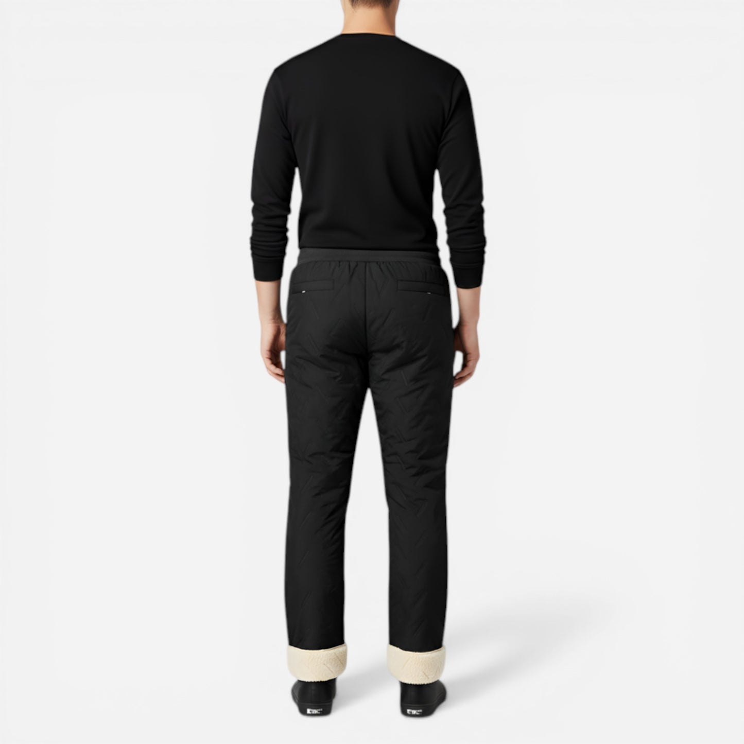 Pantalons de jogging pour hommes, doublure en polaire, taille élastique