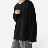 Chemise à manches longues en denim usé Veil - Élégance décontractée et confort optimal