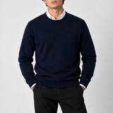 Pull en maille léger pour homme - Sweat à col rond décontracté