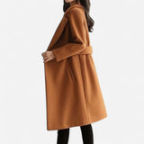 Manteau en Laine Mélangée Classique - Élégance et Confort Hiver