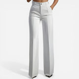 Pantalons Taille Haute Femme avec Ceinture Élastique Confortable