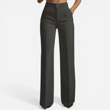 Pantalons Taille Haute Femme avec Ceinture Élastique Confortable