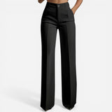 Pantalons Taille Haute Femme avec Ceinture Élastique Confortable