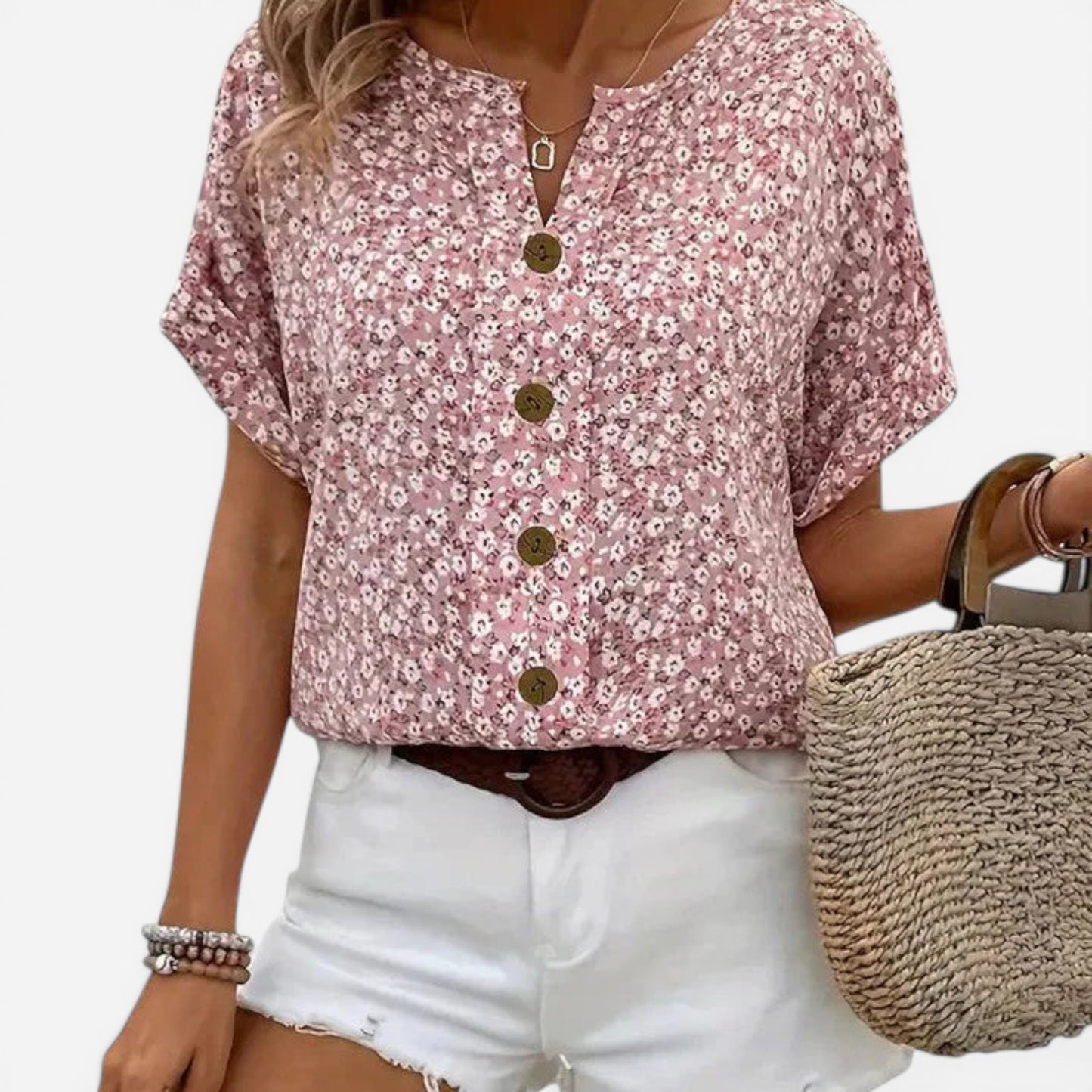 Blouse d'été en coton floral pour toutes les occasions