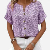 Blouse d'été en coton floral pour toutes les occasions
