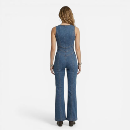 Combinaison en Jean Femme Élégante et Moderne - Ajustée