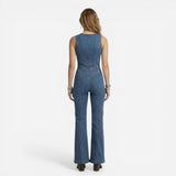 Combinaison en Jean Femme Élégante et Moderne - Ajustée