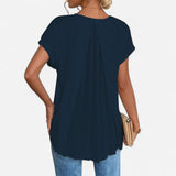 Estella - T-shirt unisexe à manches courtes en patchwork élégant