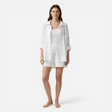 Ensemble Femme : T-shirt et Short en Coton Léger avec Taille Élastique