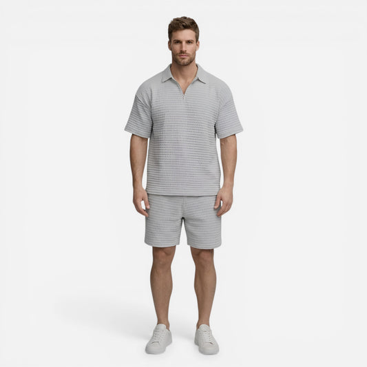 Ensemble d'été pour homme : polo à manches courtes et bermuda assorti
