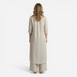 Ensemble Élégant Femme : Chemise Longue et Pantalon en Coton