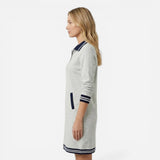 Robe Courte Femme Élégante avec Zip et Col - Sportive et Chic