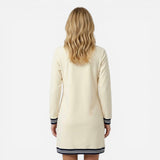 Robe Courte Femme Élégante avec Zip et Col - Sportive et Chic