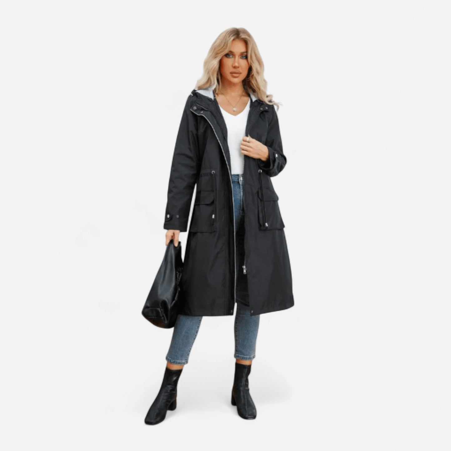 Veste de Pluie Imperméable - Légère, Résistante au Vent, Ajustable