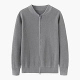 Cardigan Zippé en Maille Côtelée pour Homme - Confort et Style