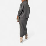 Solange - Robe élégante avec pull assorti pour un look chic