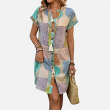Lucille - Robe Géométrique Élégante pour un Style Unique et Chic
