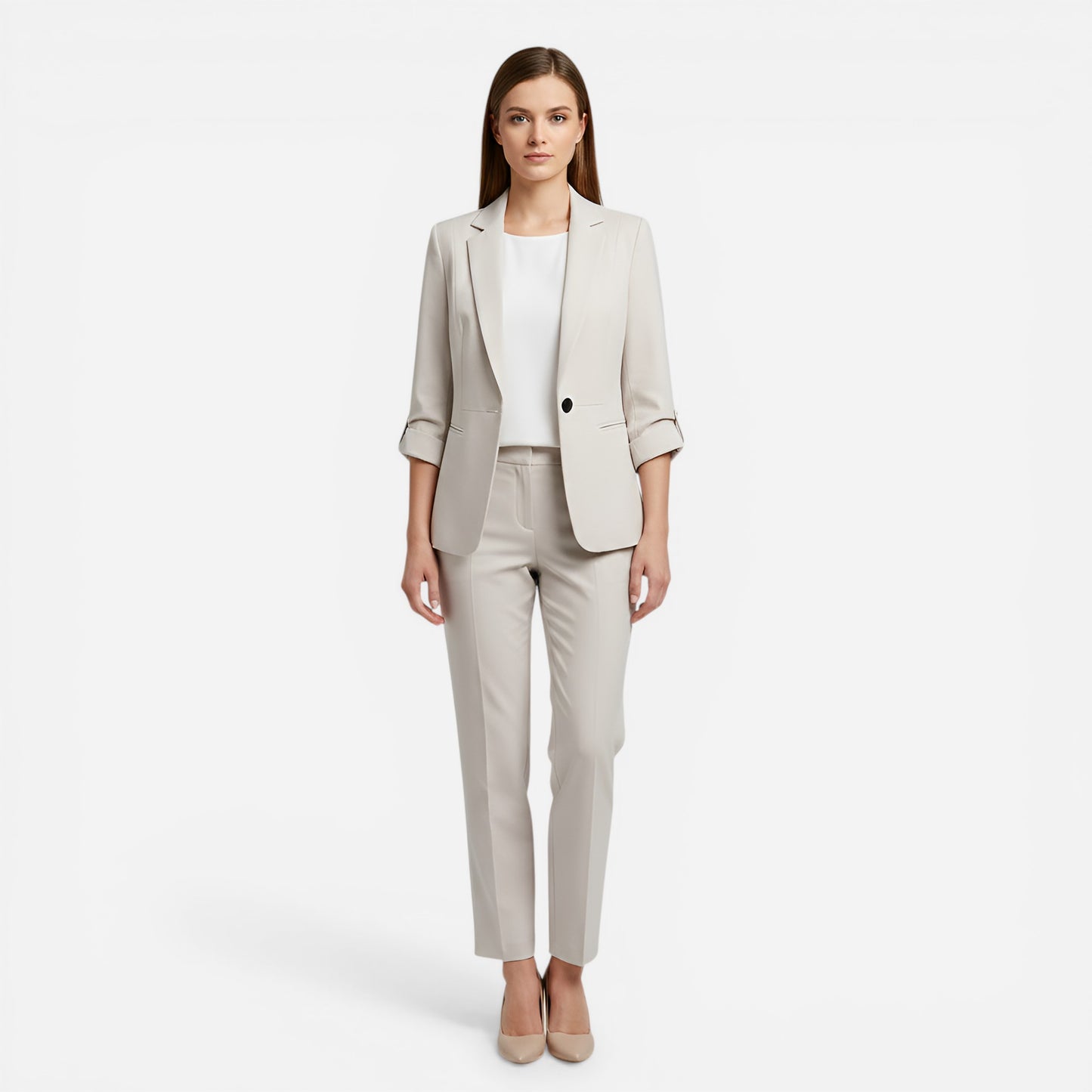 Ensemble Élégant Femme : Blazer et Pantalon Tailleur Chic