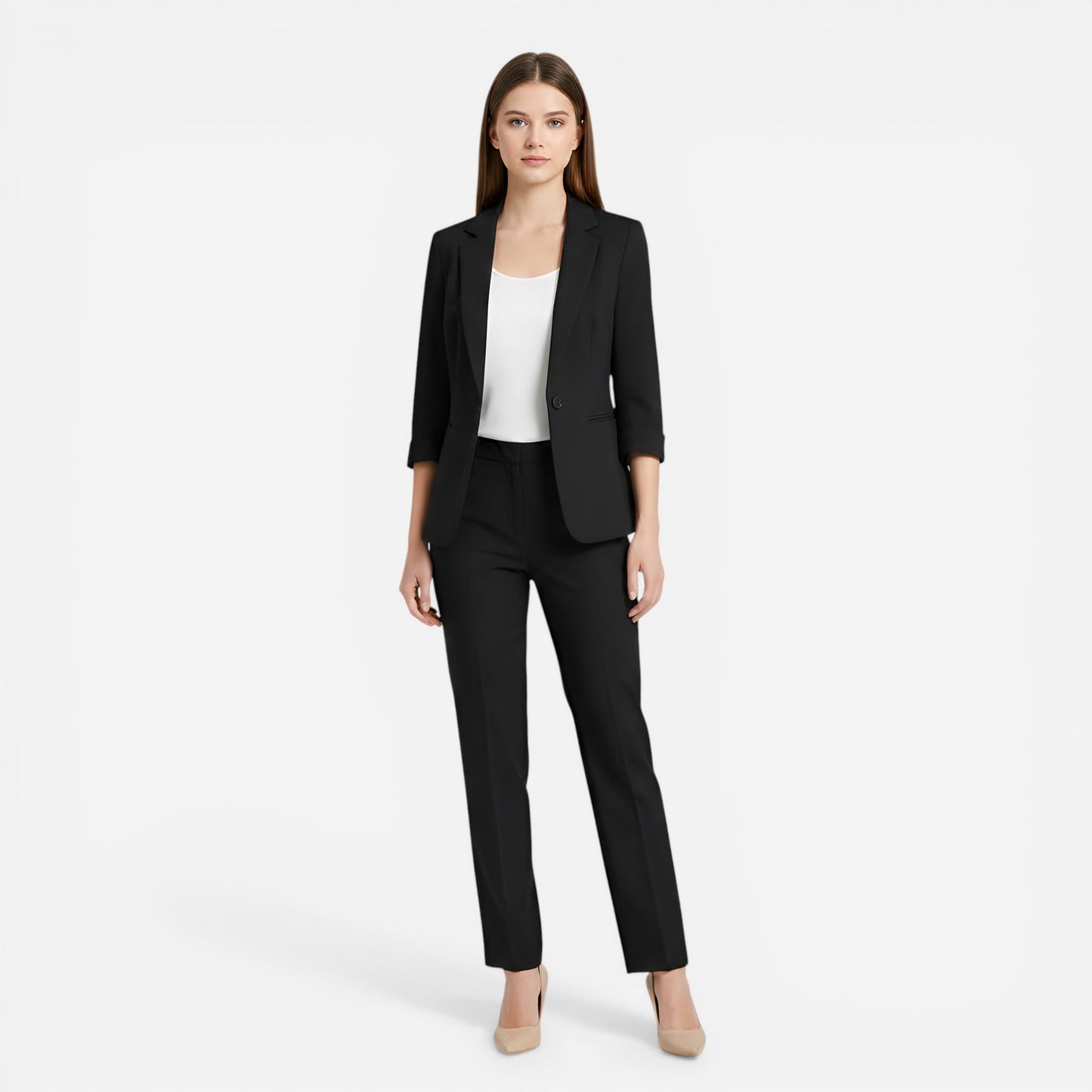 Ensemble Élégant Femme : Blazer et Pantalon Tailleur Chic