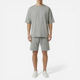Ensemble d'été pour hommes : T-shirt en coton et shorts décontractés