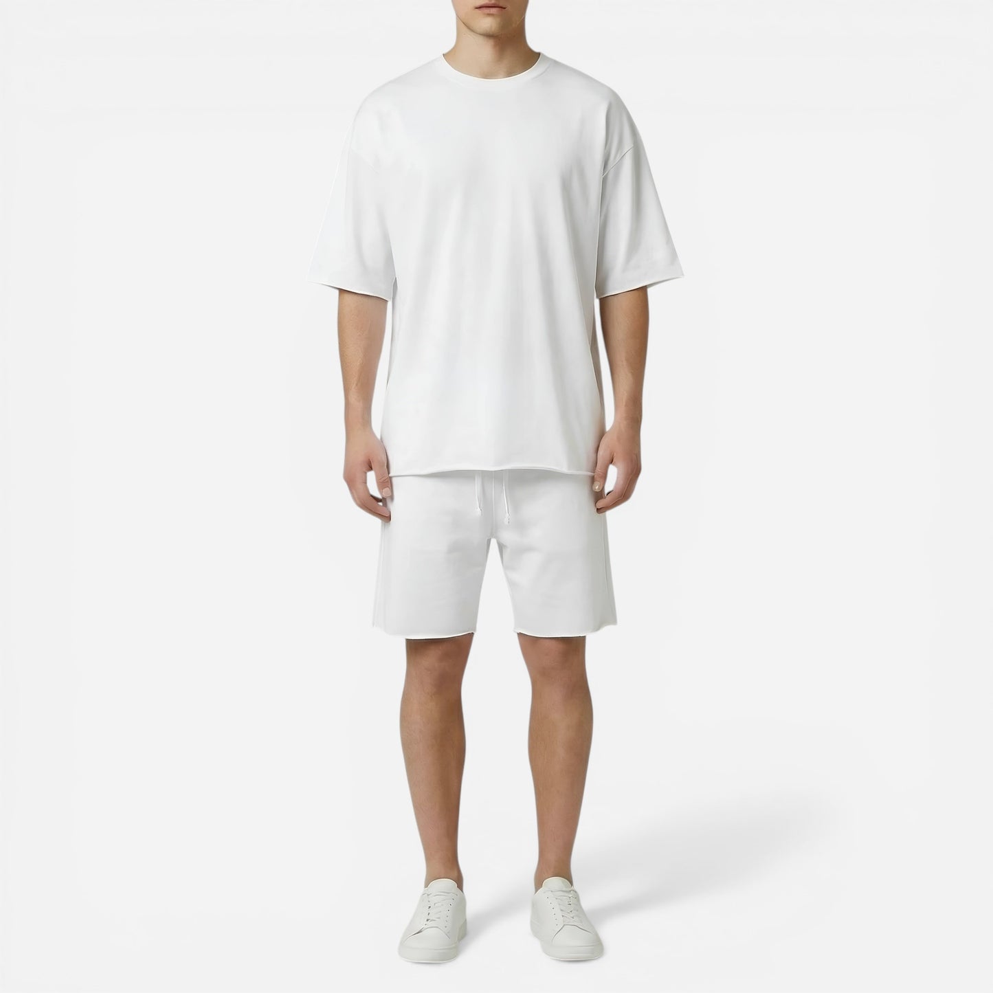 Ensemble d'été pour hommes : T-shirt en coton et shorts décontractés