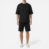 Ensemble d'été pour hommes : T-shirt en coton et shorts décontractés