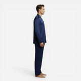 Pyjama Satin pour Hommes - Ensemble Élégant à Manches Longues