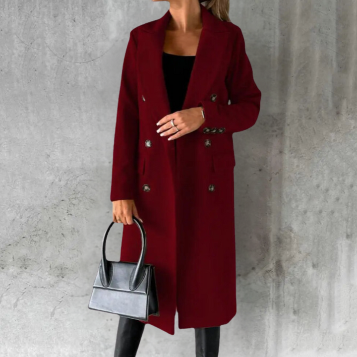 SELENE™ | Chic Wool Trench Coat