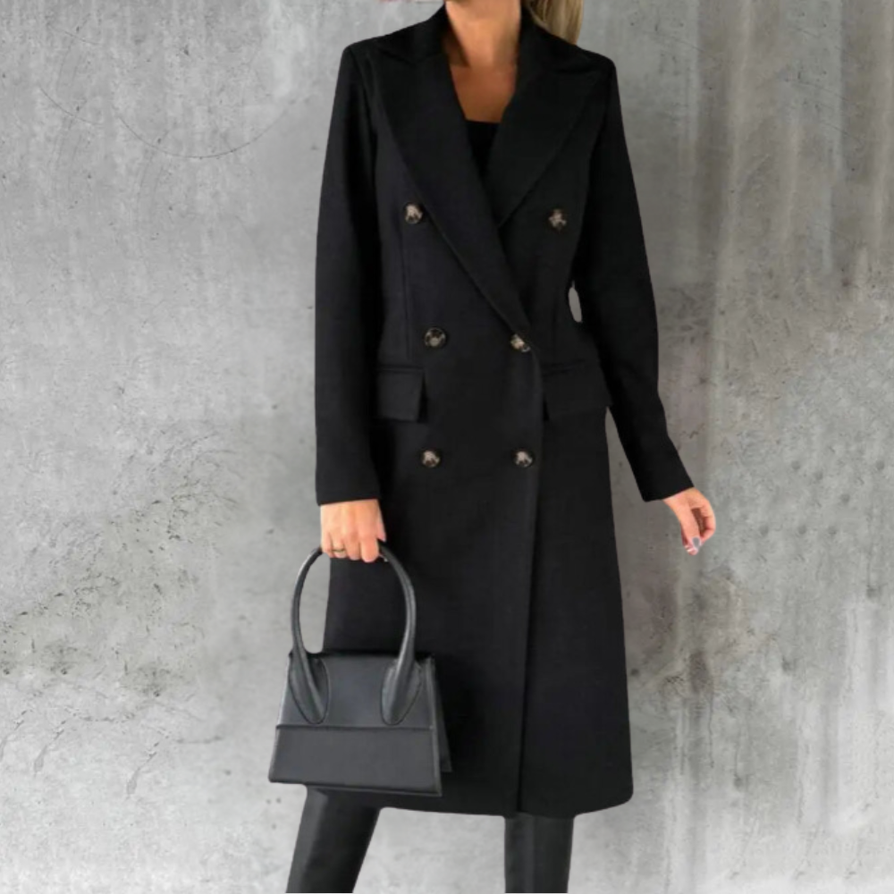 SELENE™ | Chic Wool Trench Coat