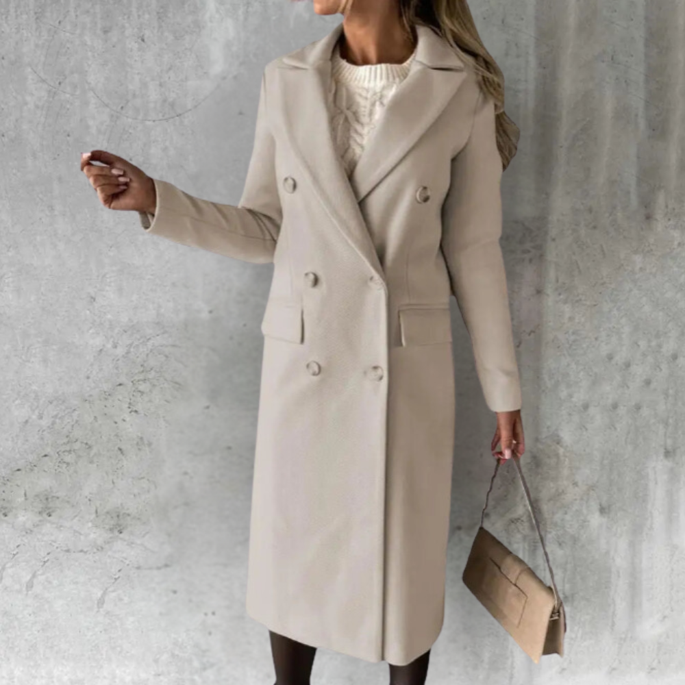 SELENE™ | Chic Wool Trench Coat