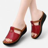 Sandales Orthopédiques à Talon Ouvert pour Femmes - Chaussures Plates Confortables et Élégantes