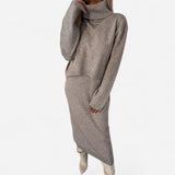 Solange - Robe élégante avec pull assorti pour un look chic