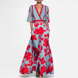 Robe Maxi Florale - Imprimé Éclatant, Tissu Léger et Élégant