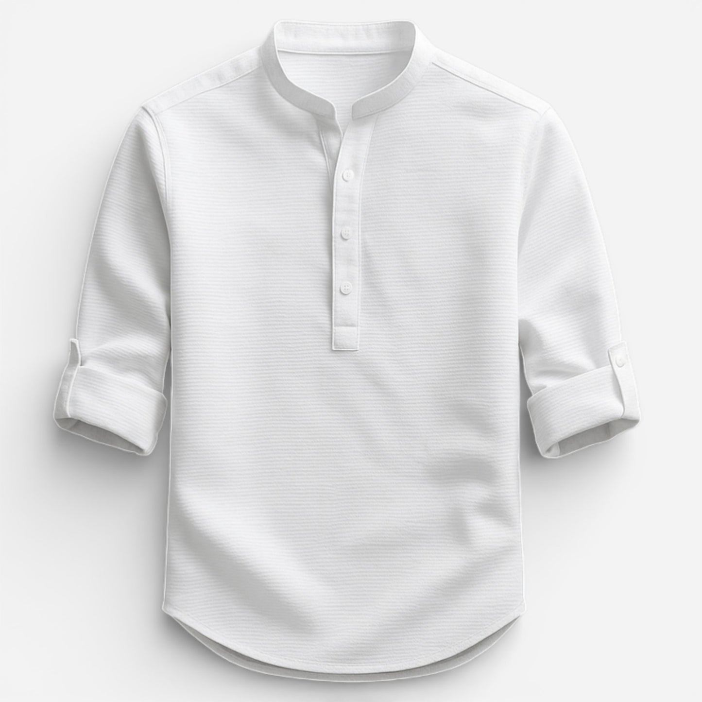 Hudson Henley Shirt - Chemise élégante en coton bio, confort optimal