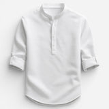Hudson Henley Shirt - Chemise élégante en coton bio, confort optimal