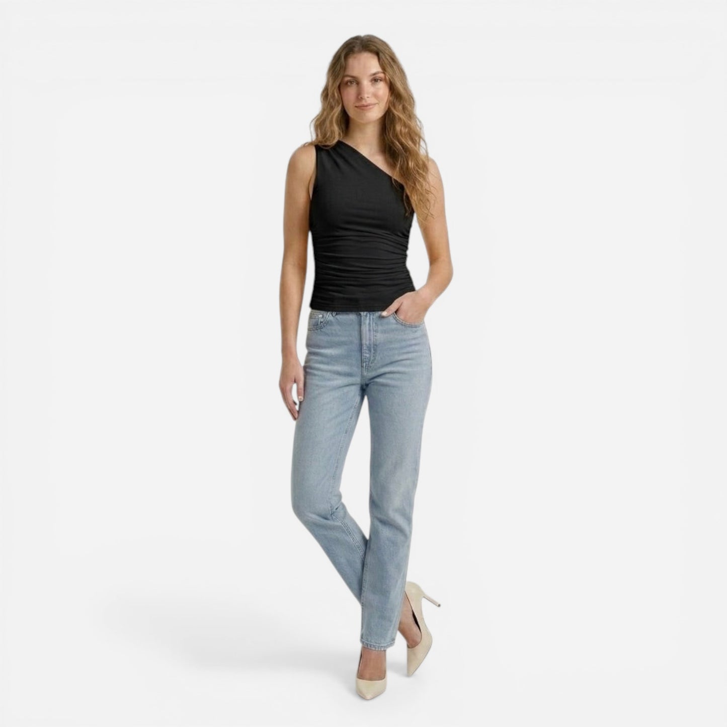 Débardeur Femme Slim Fit – T-shirt sans manches d'été basique