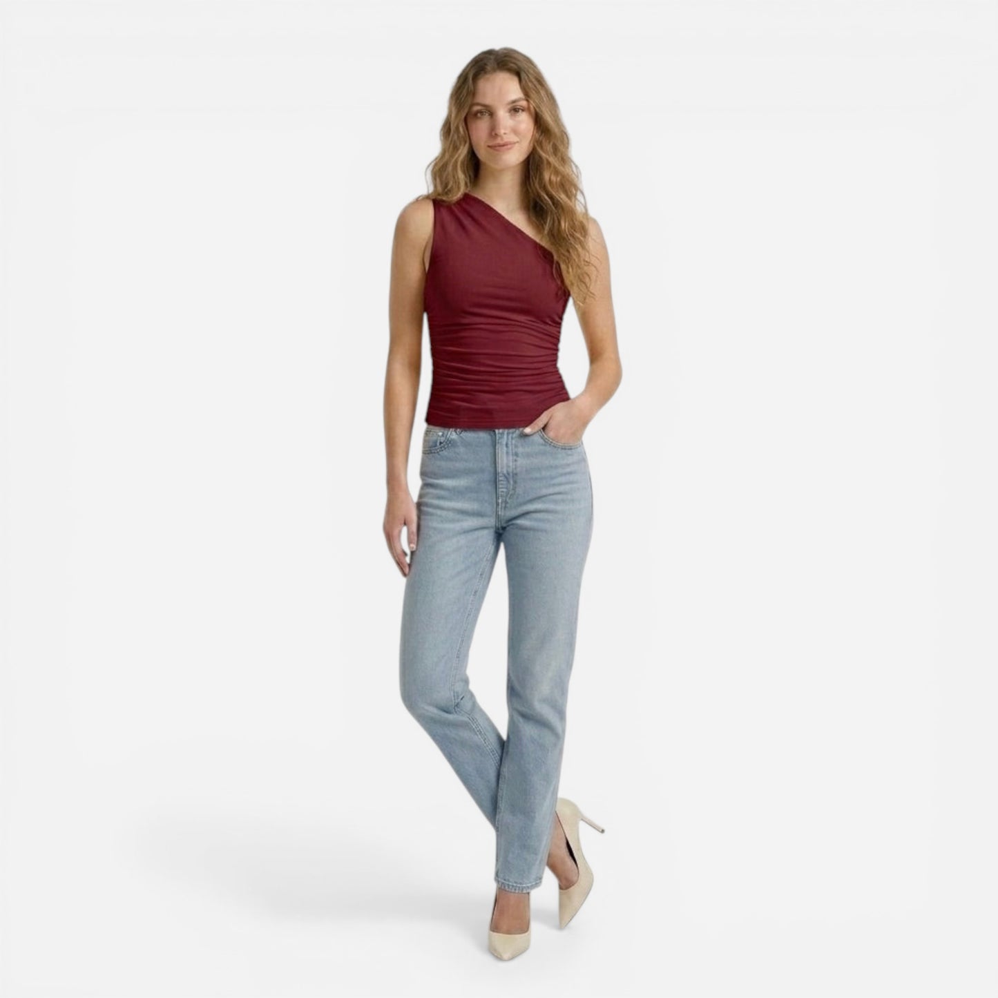 Débardeur Femme Slim Fit – T-shirt sans manches d'été basique